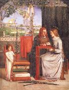 The Girlhood of Mary Virgin, Dante Gabriel Rossetti